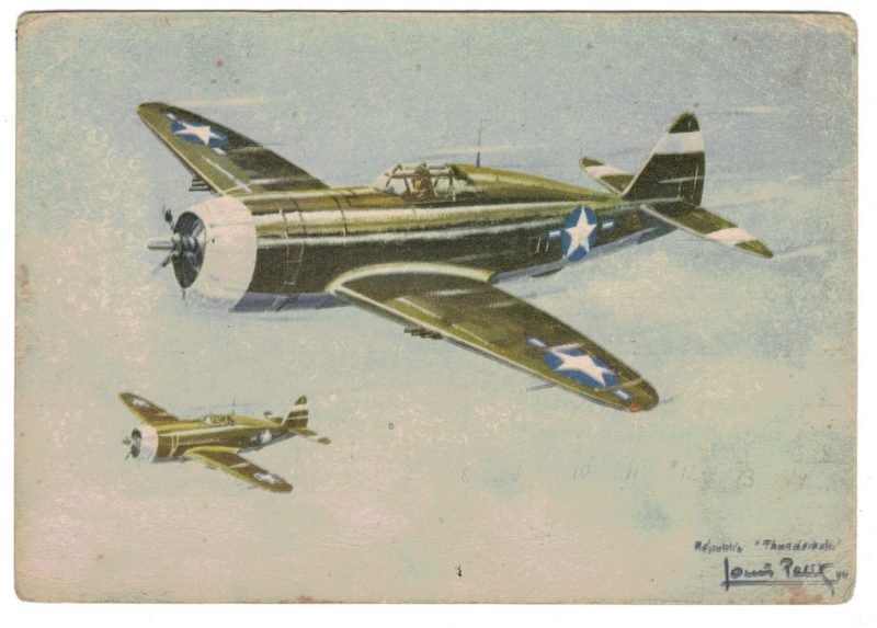 Série 18 Cartes Postale - Aviation - Guerre 39/45 - Illustration Louis Petit - Atelier D'art L.E.P. Paris 9e