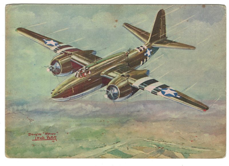 Série 18 Cartes Postale - Aviation - Guerre 39/45 - Illustration Louis Petit - Atelier D'art L.E.P. Paris 9e