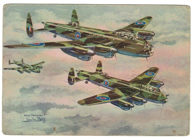 Série 18 Cartes Postale - Aviation - Guerre 39/45 - Illustration Louis Petit - Atelier D'art L.E.P. Paris 9e