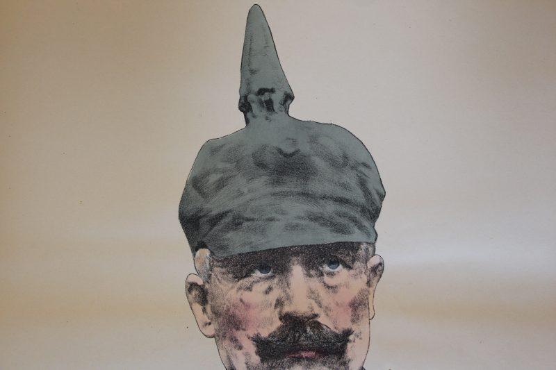 Grande planche dépliante Wissembourg Kaiser Wilhelm II - Guillaume II - Guerre 14/18