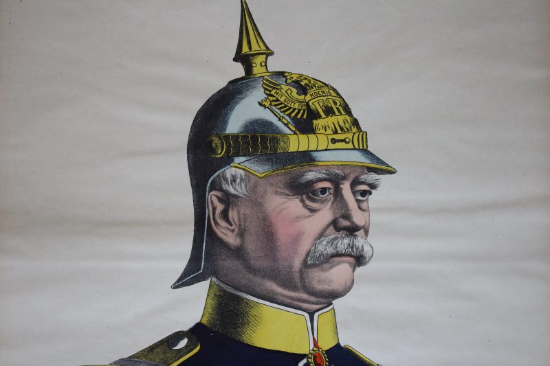 Grande planche dépliante Wissembourg Bismarck - Otto von Bismarck - 1898 - Chancelier impérial d'Allemagne