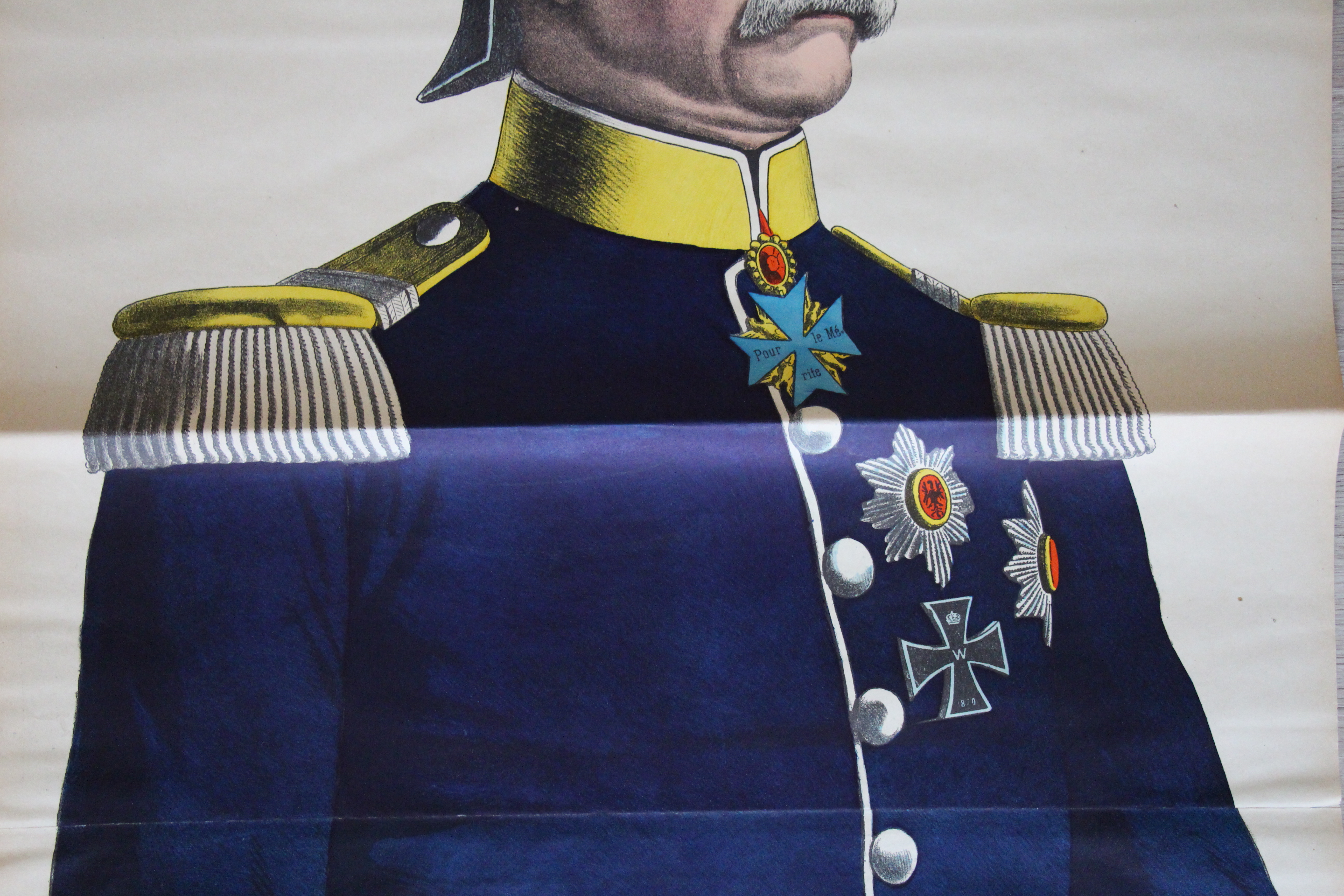 Grande planche dépliante Wissembourg Bismarck - Otto von Bismarck - 1898 - Chancelier impérial d'Allemagne