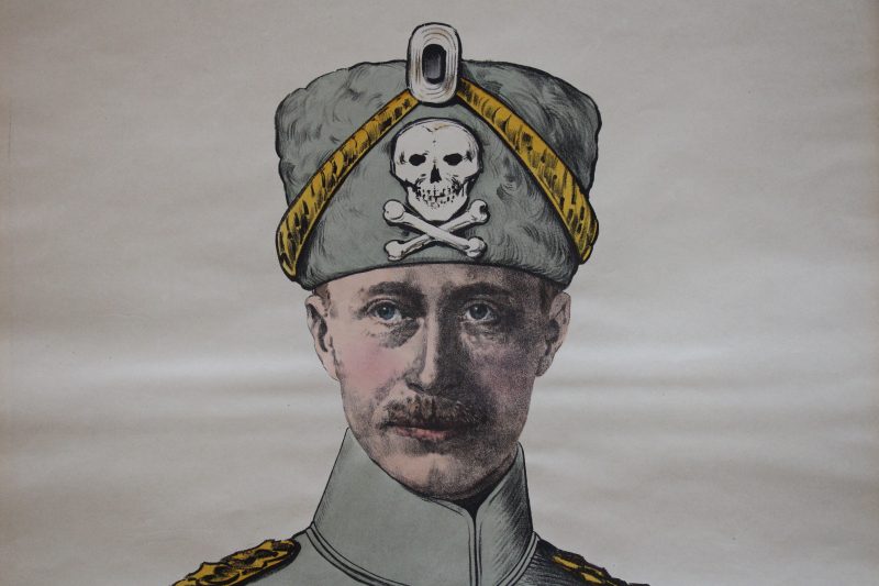 Grande planche dépliante Wissembourg Kronprinz - Guillaume de Hohenzollern - Guerre 14/18