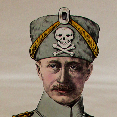 Grande planche dépliante Wissembourg Kronprinz - Guillaume de Hohenzollern - Guerre 14/18