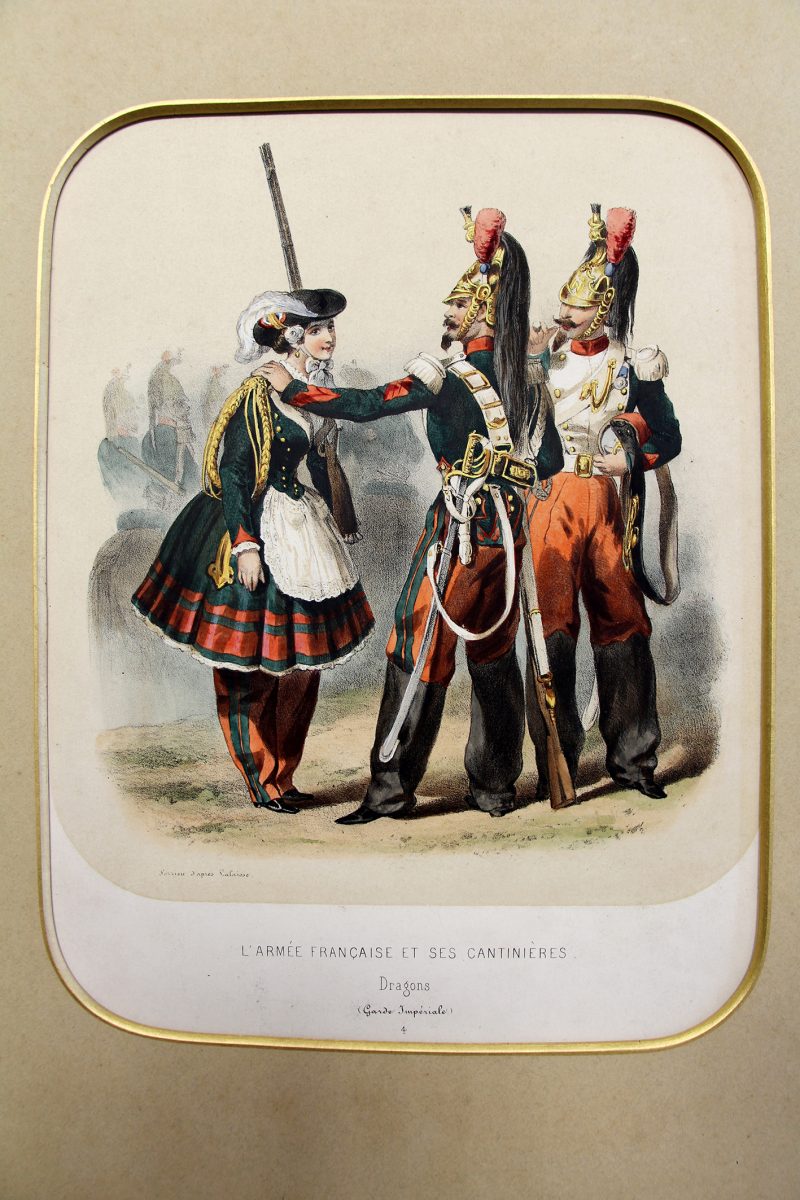 Uniforme Second Empire Dragons de la Garde - Fortuné d'après François Hippolyte Lalaisse - Cantinière - Sorrieux