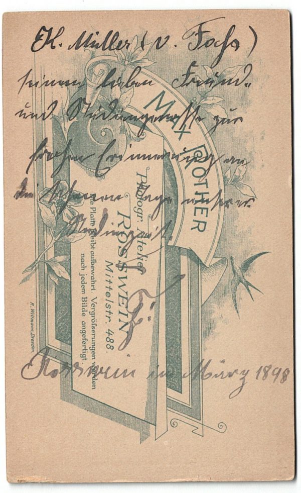 Coll_IE_5 CDV Etudiant Allemagne XIX - Rosswein - Allemagne - Mensur - Studentika - Escrime - 1898 - Balafre - Schmiss - Etudiants