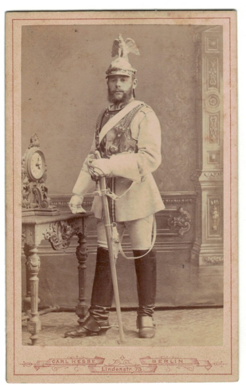 CDV Soldat Allemand - Armée Cavalerie - Grande tenue - Garde Cuirassier - Sabre - Berlin