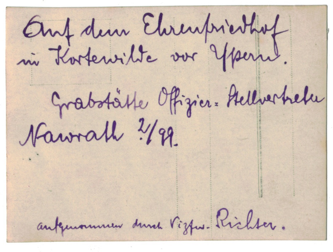 Photo lettre- Soldat Allemand - Guerre 14/18 - Deuil - Cimetière - Poème - Camarade - 1914 - 1915