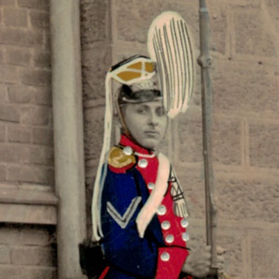 Grande Photo Soldat Allemand - Armée Cavalerie - Grande tenue - Uhlan - Sabre - Saarbrücke - Ulanen-Regiment Großherzog Friedrich von Baden Nr.7