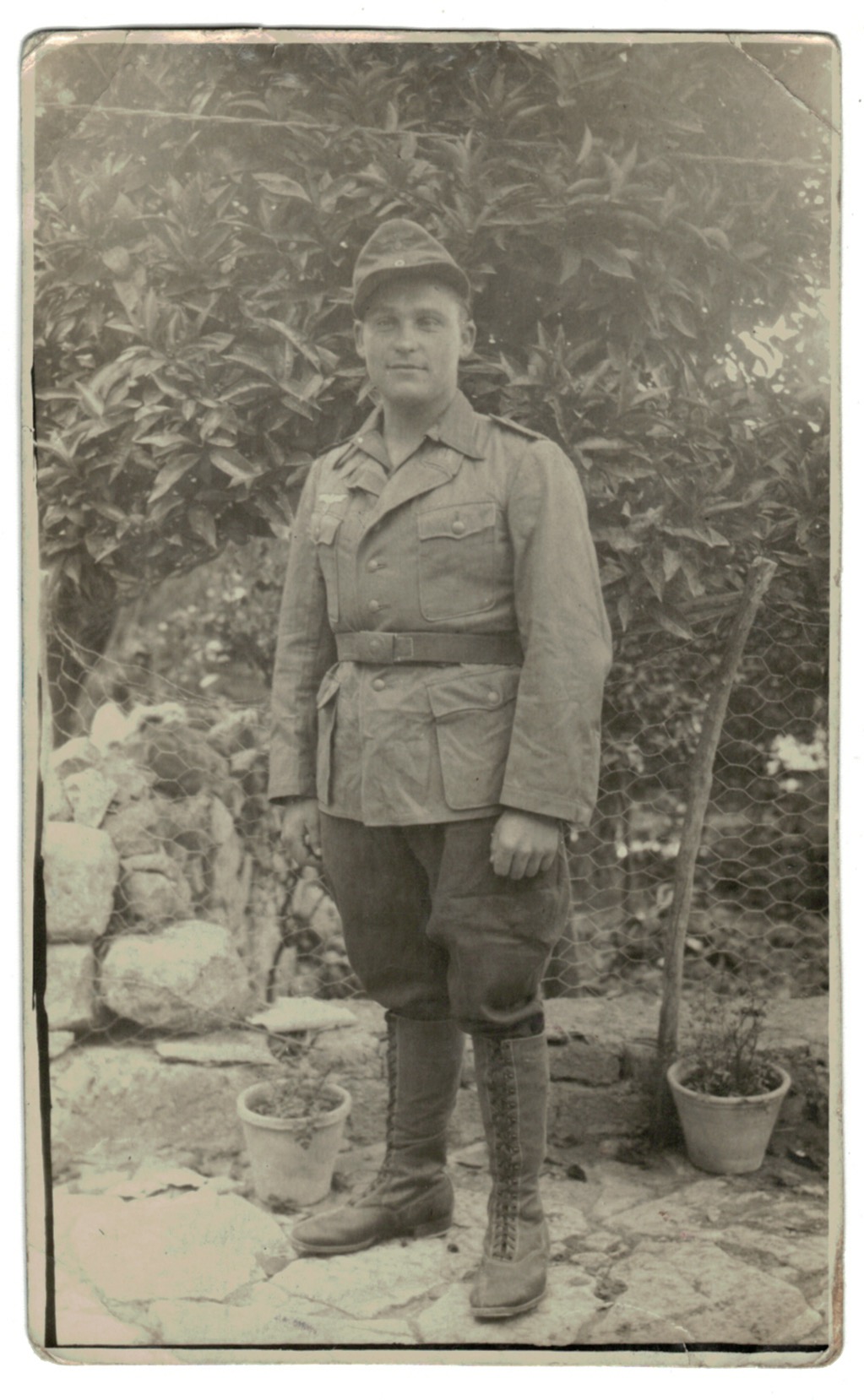3 Cartes photo Soldat Allemand - Front Afrique 1943 - Deutsches Afrikakorps - Uniforme - Afrique - Werhmarcht