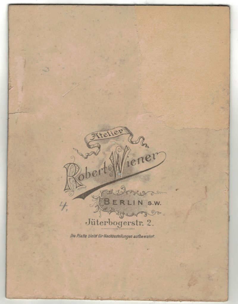 Carte CDV photo Soldat Allemand Infanterie - Réserviste - Service Militaire Berlin - Prusse - Garde Impériale - Garde Grenadier régiment N°4 - K.Augusta - Königin Augusta Garde-Grenadier-Regiment Nr. 4