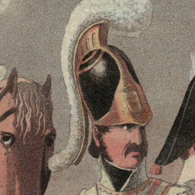 Gravure XIX - SEELE, VOLZ und EBNER - Troupes Suédoises - Cavalerie - Uniforme - 1er Empire - Circa 1810