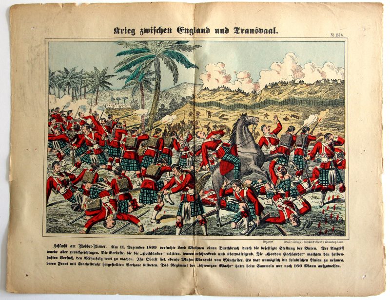 Planche imagerie Wissembourg - C.Burckardt - Guerre des Boers - Armée Angleterre - 1880 - Transvaal
