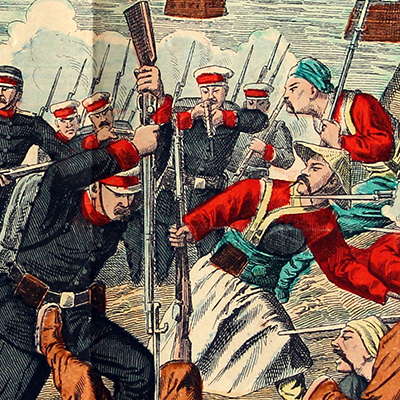 Planche imagerie Wissembourg - C.Burckardt - Guerre de Chine - Guerre sino-japonaise (1894-1895) - Japon - Flotte - La bataille de Weihaiwei