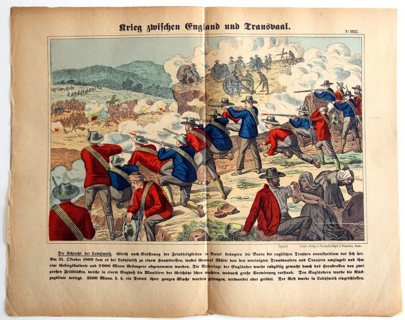 Planche imagerie Wissembourg - C.Burckardt - Guerre des Boers - Armée Angleterre - 1880 - Transvaal