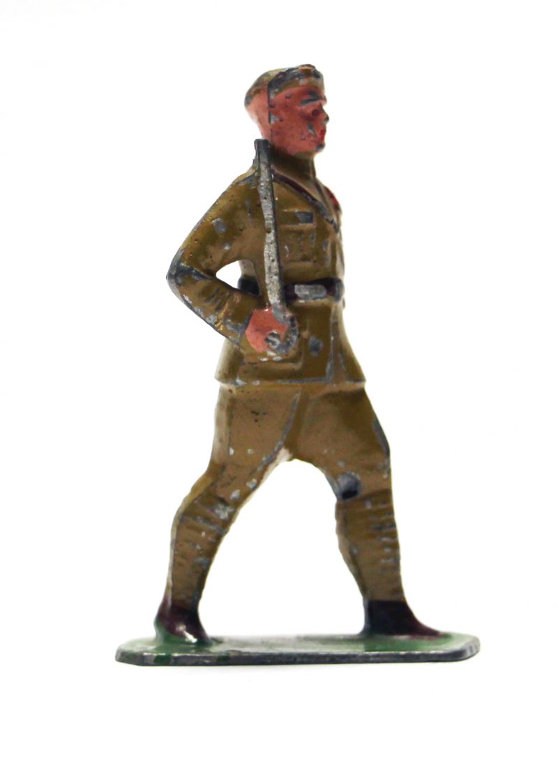 1 Ancienne Figurine Plomb Creux 1940/50 - Infanterie de Forteresse - Guerre 1940 - Armée Française - Peinture d'origine