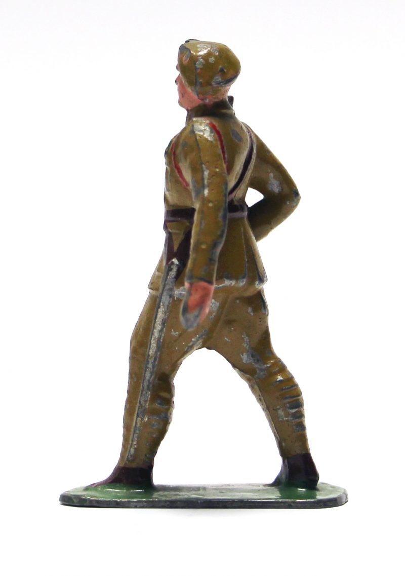 1 Ancienne Figurine Plomb Creux 1940/50 - Infanterie de Forteresse - Guerre 1940 - Armée Française - Peinture d'origine