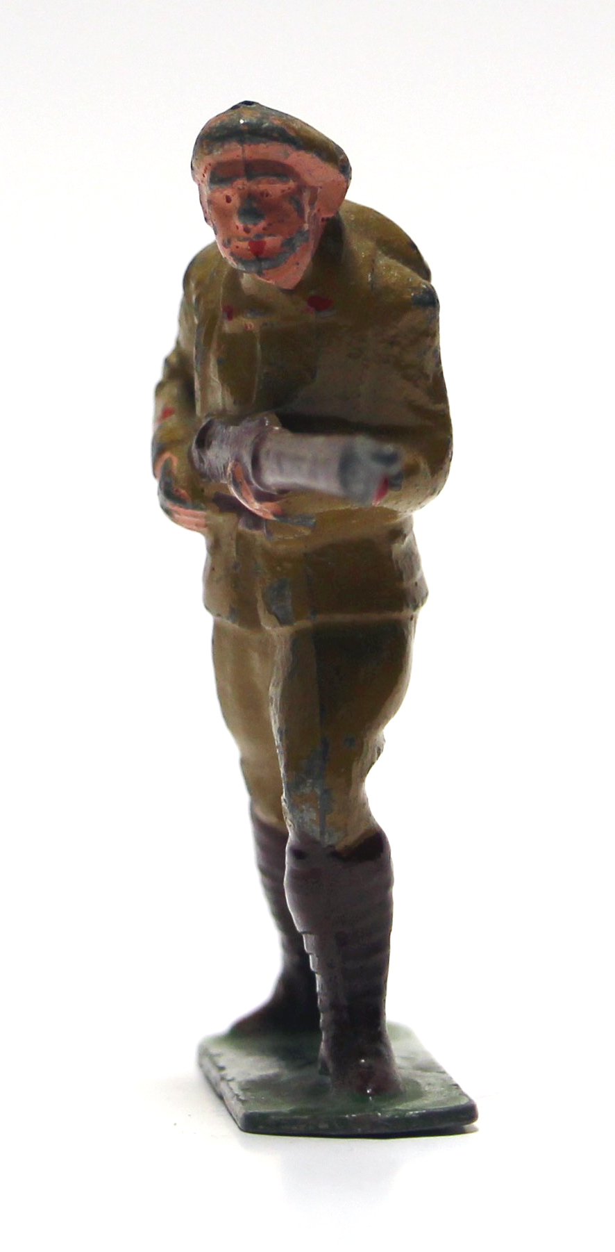 1 Ancienne Figurine Plomb Creux 1940/50 - Infanterie de Forteresse - Guerre 1940 - Armée Française - Peinture d'origine