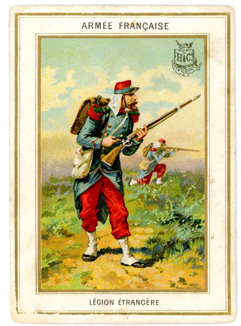 36 chromos imagerie - Armée Française - Uniforme -3ème République - Historique - Soldat - Infanterie - Légion d'honneur