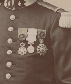Ancienne Photographie - Grande CDV - Dragons 4 régiment - Décoration - Colonel de Chaléon - 3è République - Chambéry - Uniforme