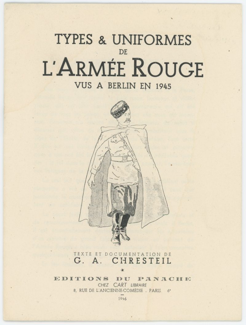 Types et uniformes de l'Armée Rouge - Berlin - 1945 - Editons du Panache - 1946 Illustrations par Knötel DJ - Uniforme - Seconde Guerre Mondiale - Reich