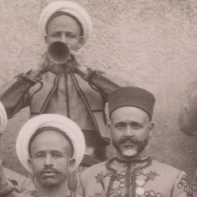 Ancienne Photographie - Régiment Tirailleurs Algériens - Nouba - Reita - 3ème République - Papier Albuminé