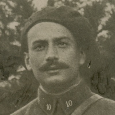 Tirage photo Soldat Français - Photographie Guerre 14/18 - Poilu - Médaille Militaire - Chasseur à Pied - Campagne