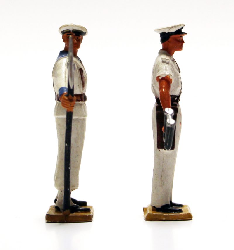 2 Figurines Starlux 1970 Marin Français Marine Nationale