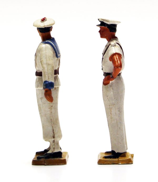 2 Figurines Starlux 1970 Marin Français Marine Nationale