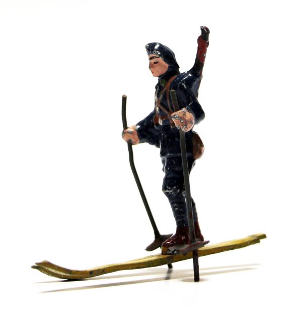 Figurine Quiralu ancienne Skieur Chasseur Alpin 1940