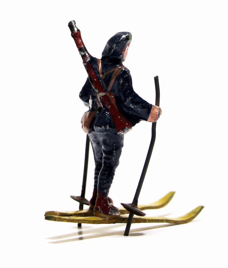 Figurine Quiralu ancienne Skieur Chasseur Alpin 1940