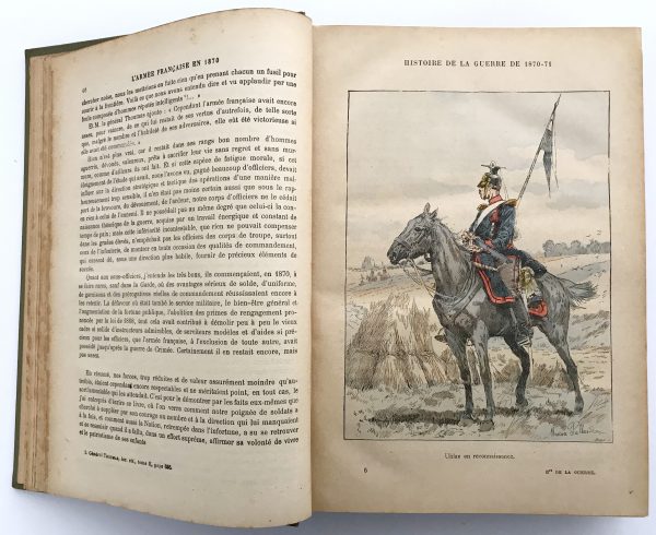 Histoire Populaire de la Guerre de 1870/1871. Lt Colonel Rousset. Tome 1 seul Illustration de Maurice Pallandre.