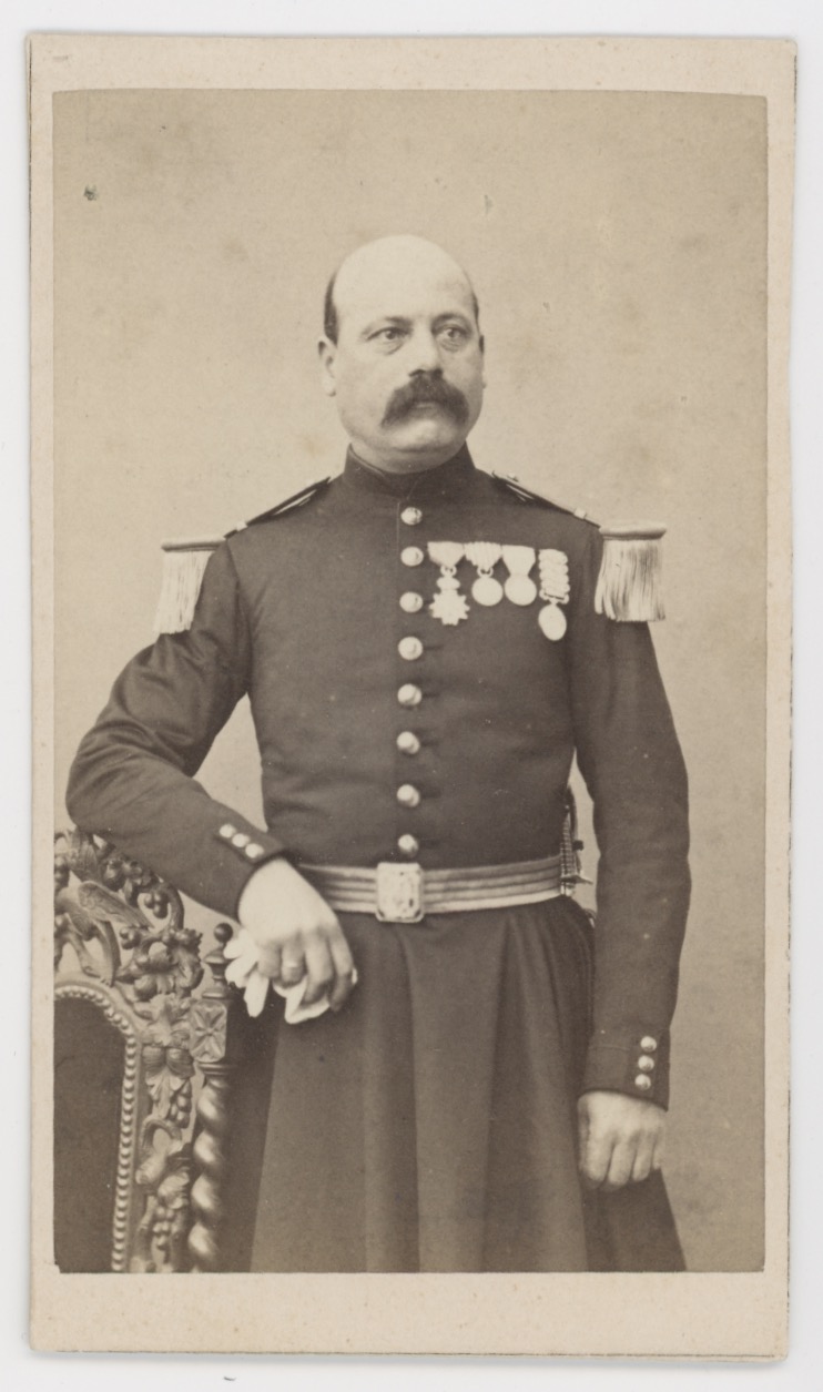 CDV - Ancienne Photographie - Portrait Officier Infanterie - Légion d'Honneur - Second Empire - Napoleon III - Crimée