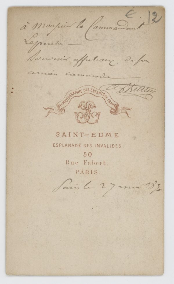CDV - Ancienne Photographie - Portrait Officier Infanterie - Légion d'Honneur - Second Empire - Napoleon III