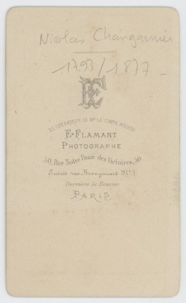 CDV - Ancienne Photographie - Portrait Dessin - Nicolas Changarnier - Général de Division - Napoleon III