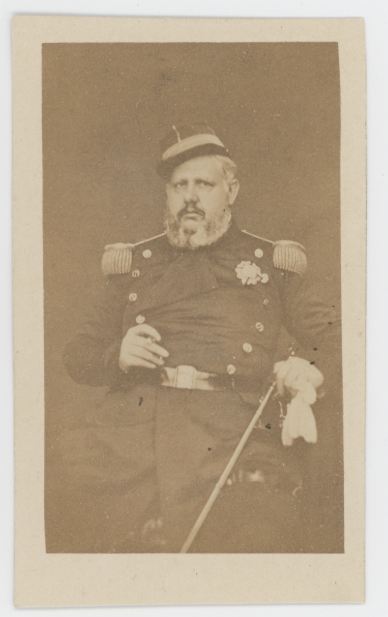 CDV - Ancienne Photographie - Portrait Officier Infanterie - Naples - Second Empire - Napoleon III - A définir