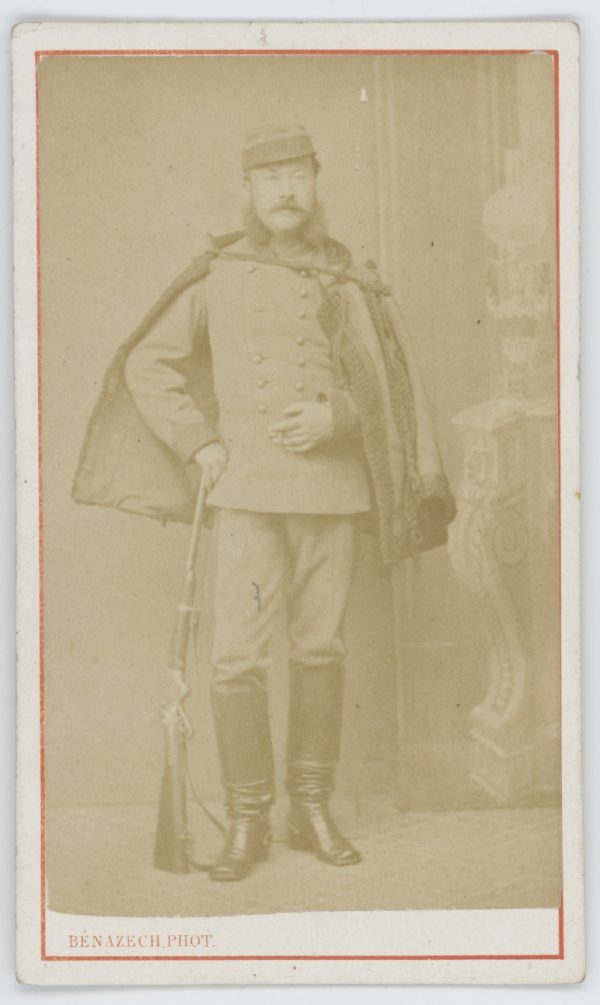 CDV - Ancienne Photographie - Second Empire - Napoléon III - 3ème République - 1871 - Eclaireur de Toulouse - Uniforme