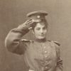 CDV - Ancienne Photographie - Bavière - München - Uniforme - Travestie - Femme en uniforme - Infanterie