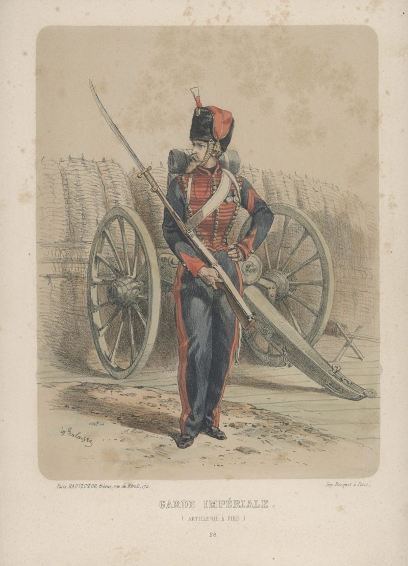 Uniforme Second Empire - Artillerie à Pied Garde Impériale - François Hippolyte Lalaisse - Uniforme - Napoléon III