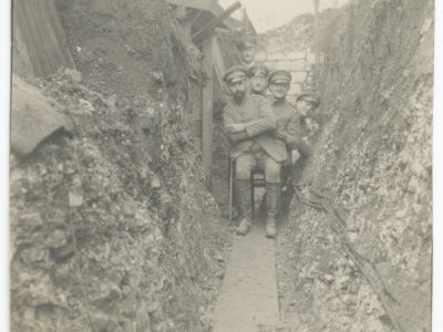 Ancienne Photographie - Guerre 14/18 - Armée Allemande - Tranchée - Grenade - Front Belgique -