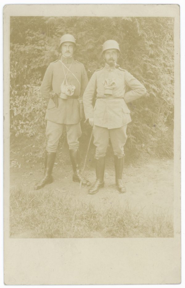 Carte Ancienne Photographie - Guerre 14/18 - Armée Allemande - Tranchée - Grenade - Front Belgique - Infanterie Régiment 99