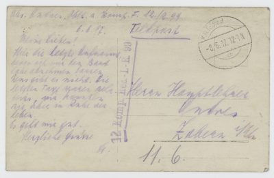 Carte Ancienne Photographie - Guerre 14/18 - Armée Allemande - Tranchée - Grenade - Front Belgique - Infanterie Régiment 99