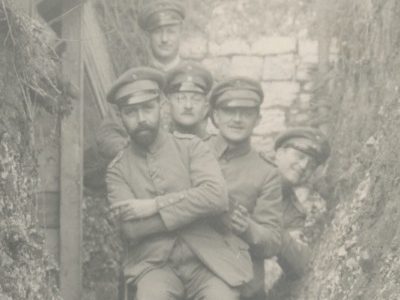 Ancienne Photographie - Guerre 14/18 - Armée Allemande - Tranchée - Grenade - Front Belgique -