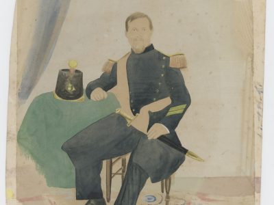 Ancienne Photographie - Voltigeur Garde Impériale 1850/1860 - Second Empire - Papier Albuminé - Rehaussé - Napoléon III
