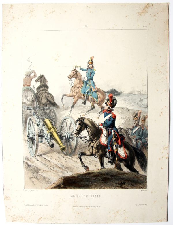 1792 - Artillerie Légère - Uniformes 1792 - Planche 26 - Alfred de Marbot