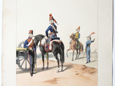 1796 - Artillerie Légère - Uniformes 1796 - Planche 26 - Alfred de Marbot