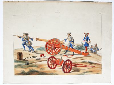 Louis XIV - Artillerie - Uniformes Louis XIV - Planche 90 - Alfred de Marbot