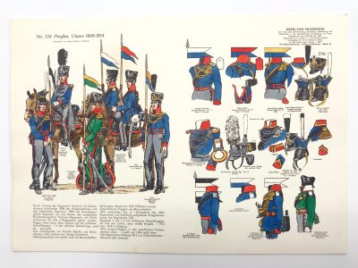 Planche 134 - Heer Und Tradition - Hans Bauer - Uniforme - Preussen Ulanen - 1808-1814 - Kavallerie - Die Historische Uniformierung - 1967