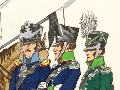 Planche 115- Heer Und Tradition - Hans Bauer - Uniforme - Preussen Landwehr Kavallerie - 1813-1814 - Die Historische Uniformierung - 1967