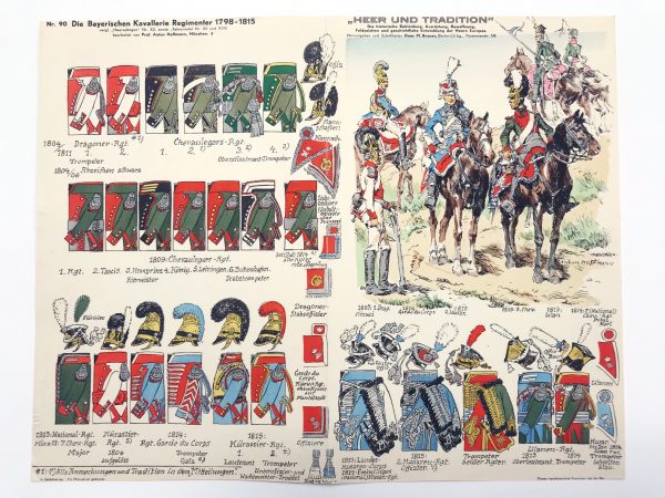 Planche 90 - Heer Und Tradition - Hans Bauer - Uniforme - Bayerischen Kavallerie - 1798-1815 - Die Historische Uniformierung